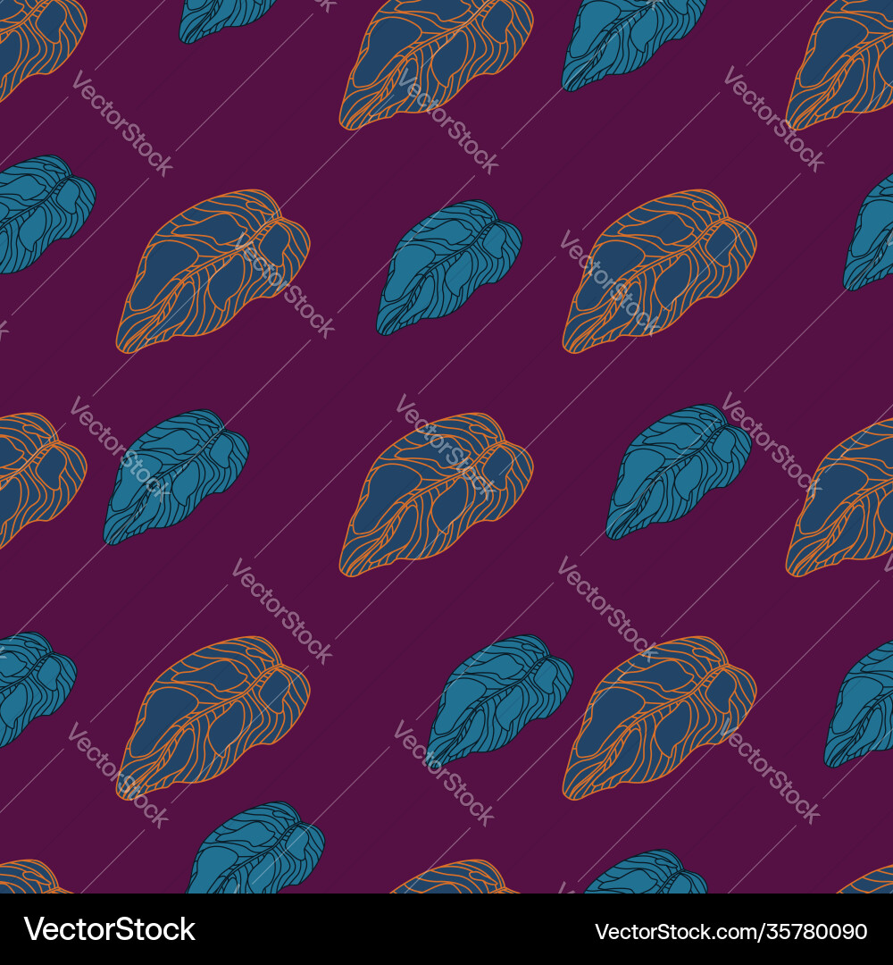 Botanic seamless doodle pattern with abstract Botanic seamless doodle pattern with abstract vector image