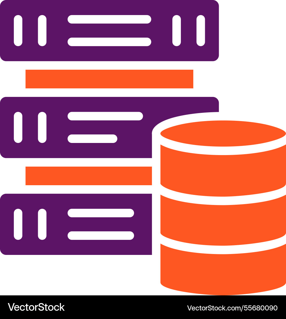 Data driven icon design vector image