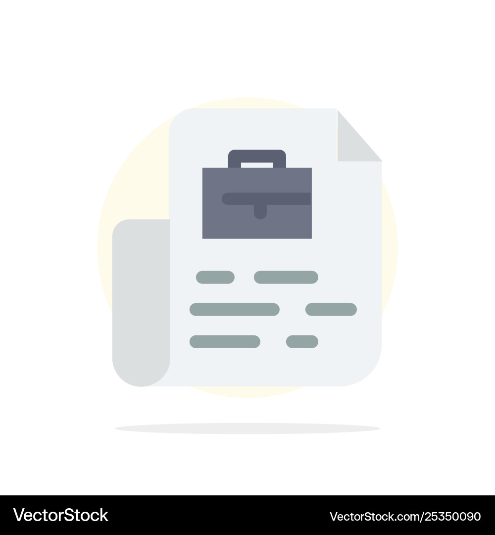 Document job file bag abstract circle background Document job file bag abstract circle background vector image