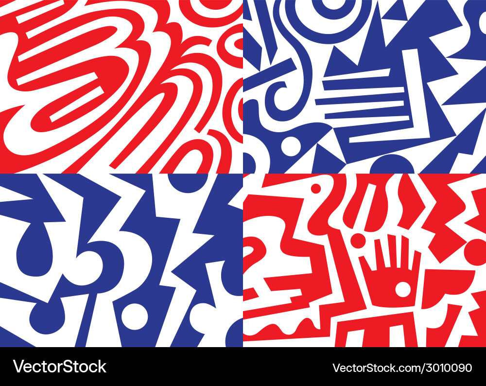 Dynamic Geometric Patterns vector image