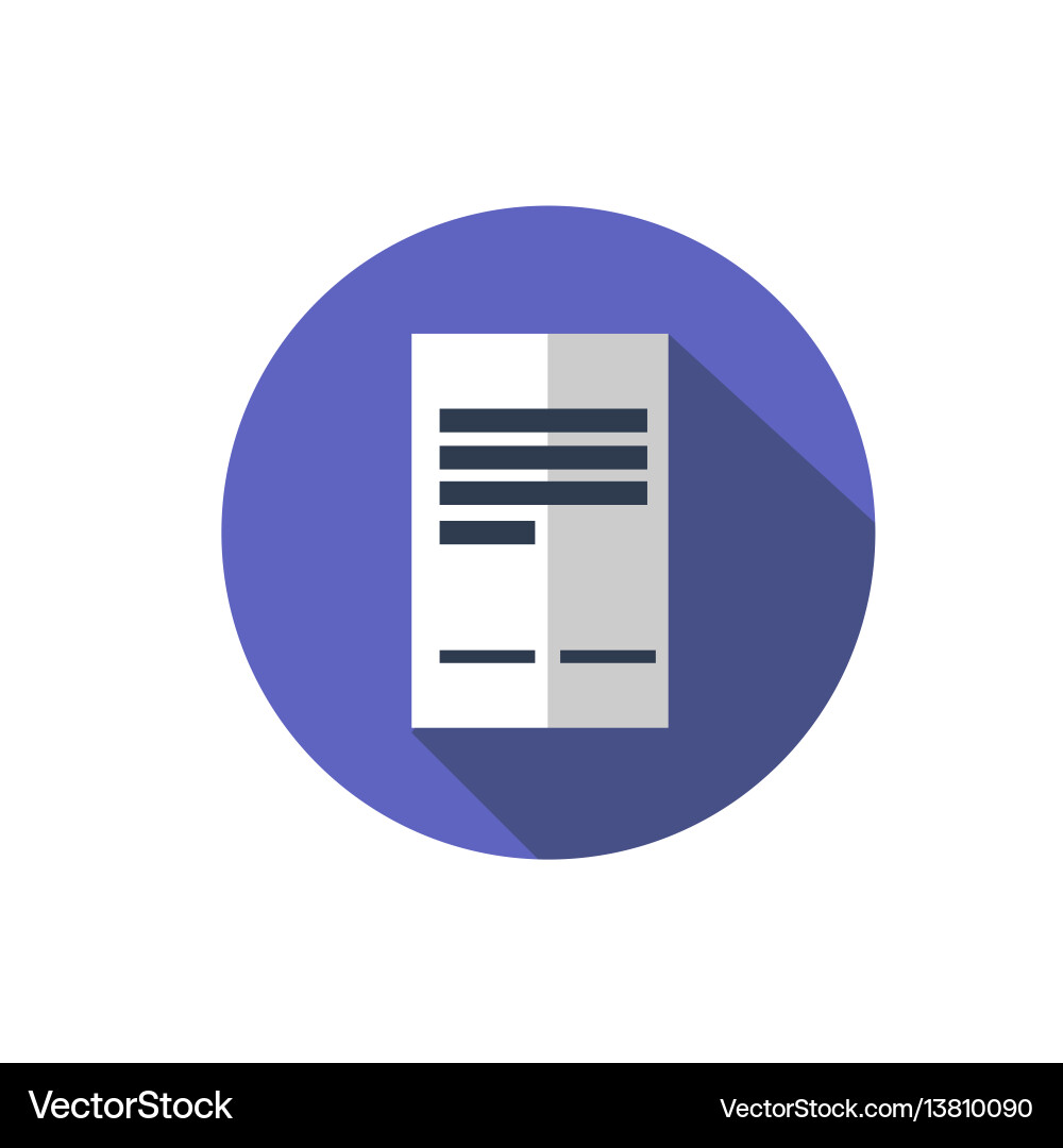 Flat document icon folder with business files Flat document icon folder with business files vector image