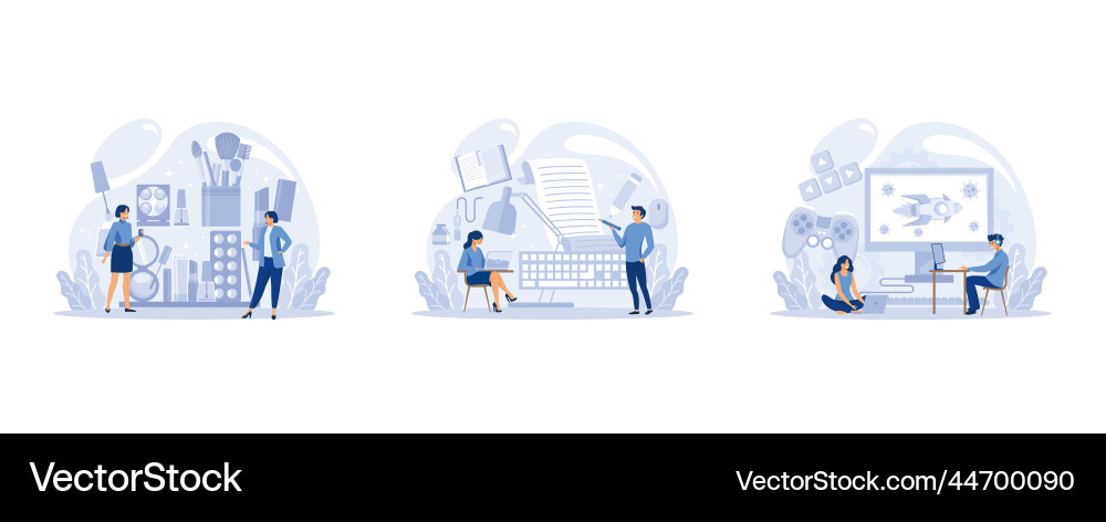 It profession set programmer write software It profession set programmer write software Vector Image