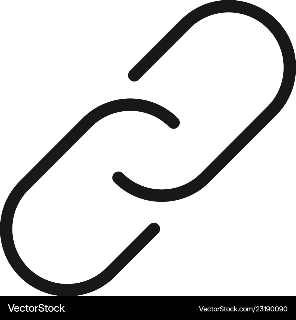 Link Chain Icon - Connection Symbol Vector Image
