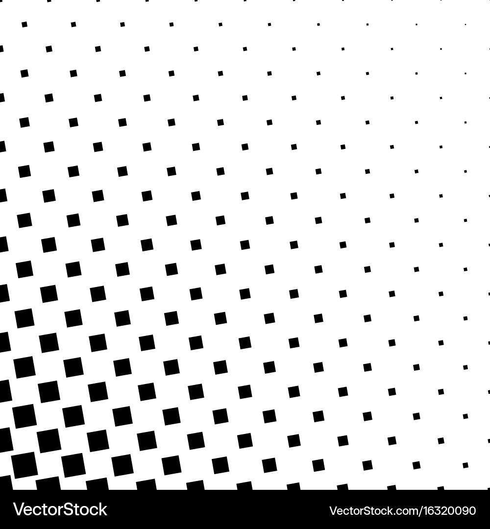 Monochrome square pattern - abstract background vector image