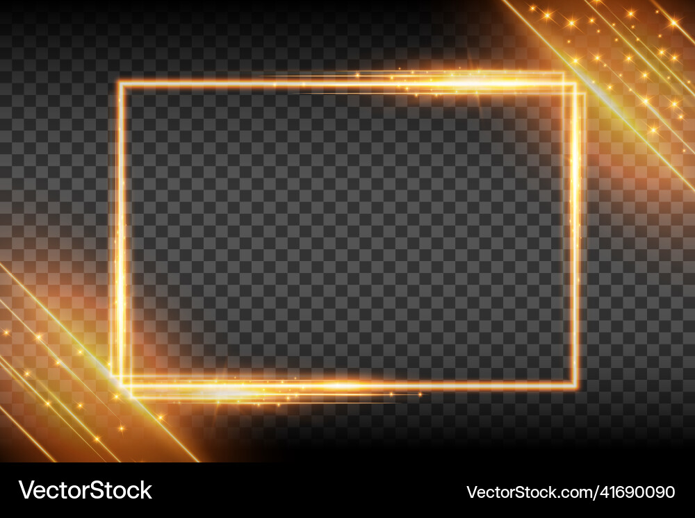 Neon Glowing Frame Royalty Free Vector Image - VectorStock