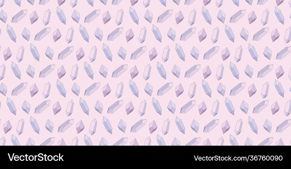 Seamless crystal repeat pattern background Vector Image