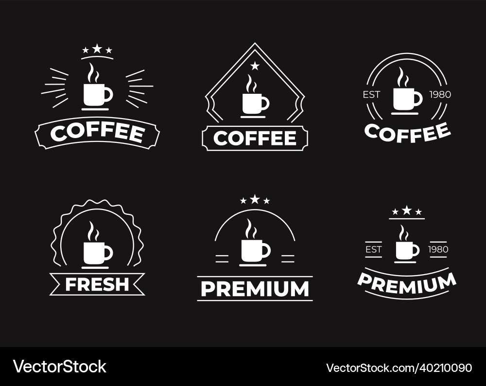 Set of badge or logo design element collection Vector Image