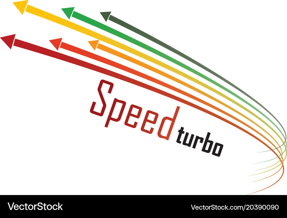 Set of isolated speed lines the effect Vector Image