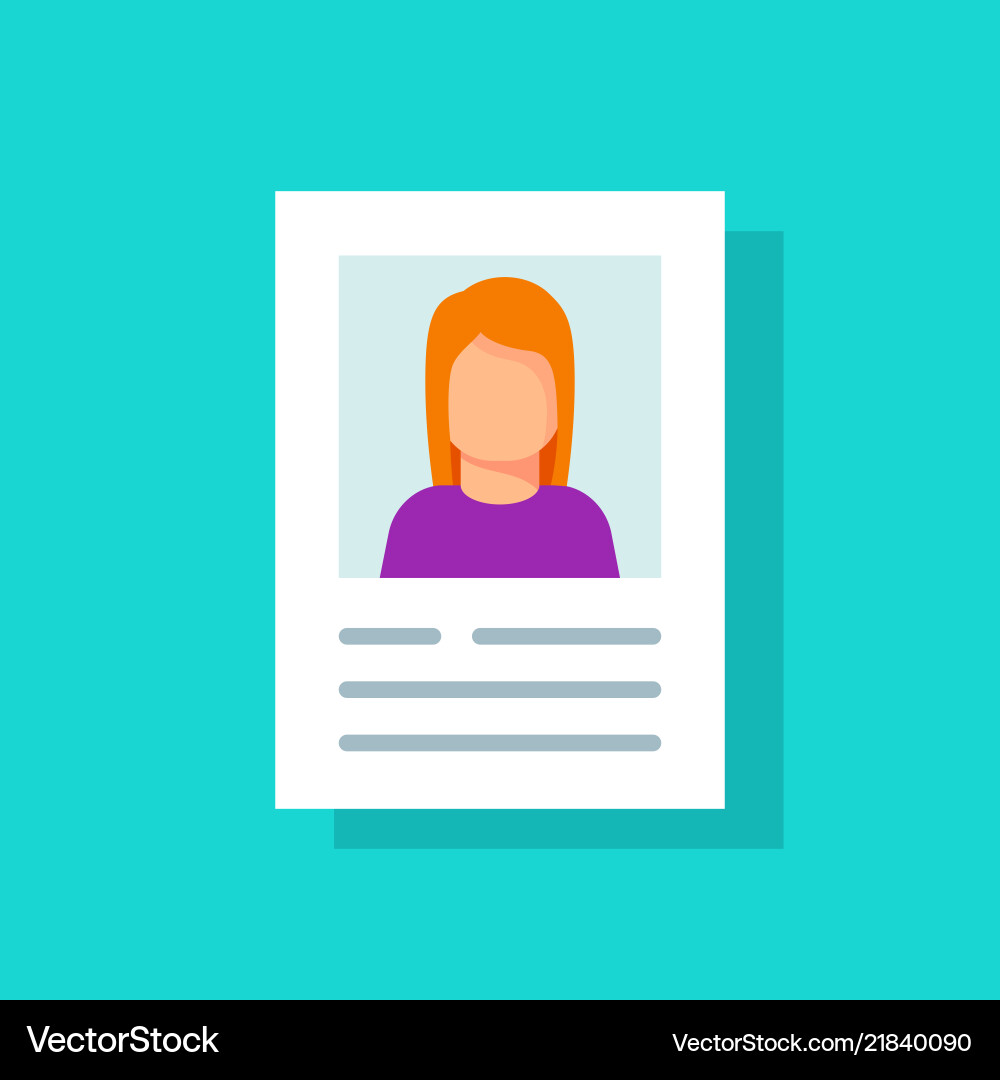 User Profile Data Icon Vector Image