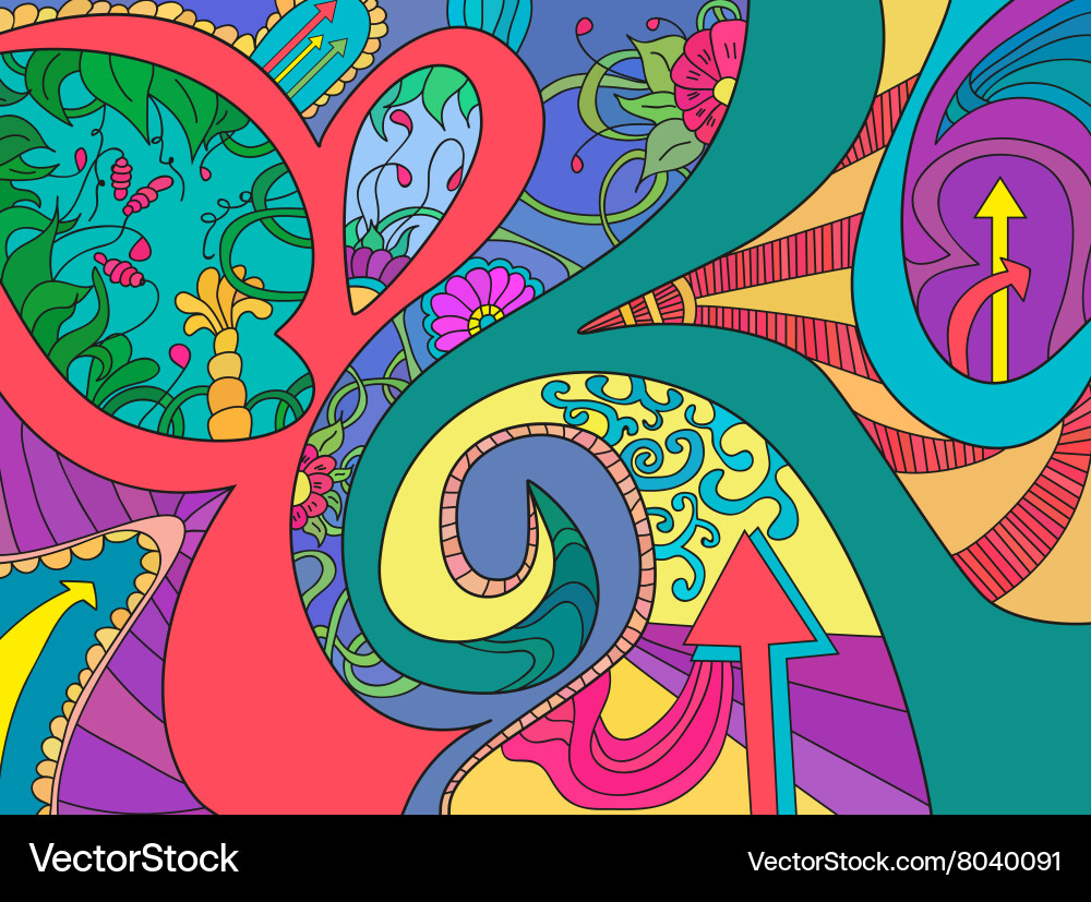 Abstract background with lines arrow wave vector image