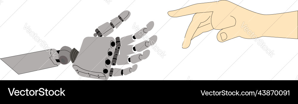 Artificial intelligence creation concept isolated Vector Image