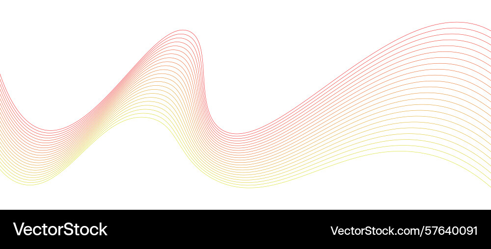 Curved lines in soft hues flow seamlessly across Curved lines in soft hues flow seamlessly across vector image