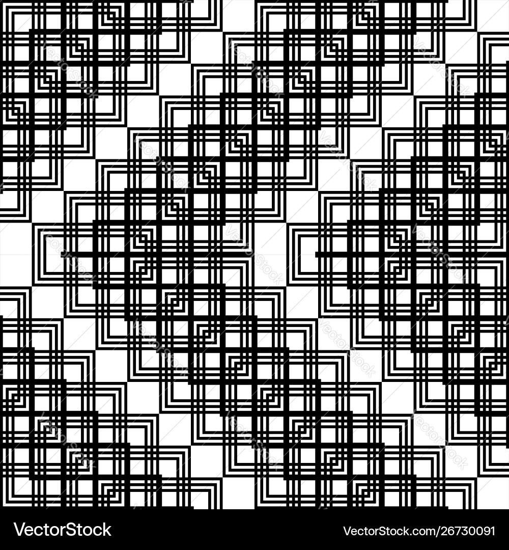 Design seamless monochrome grid pattern Design seamless monochrome grid pattern vector image