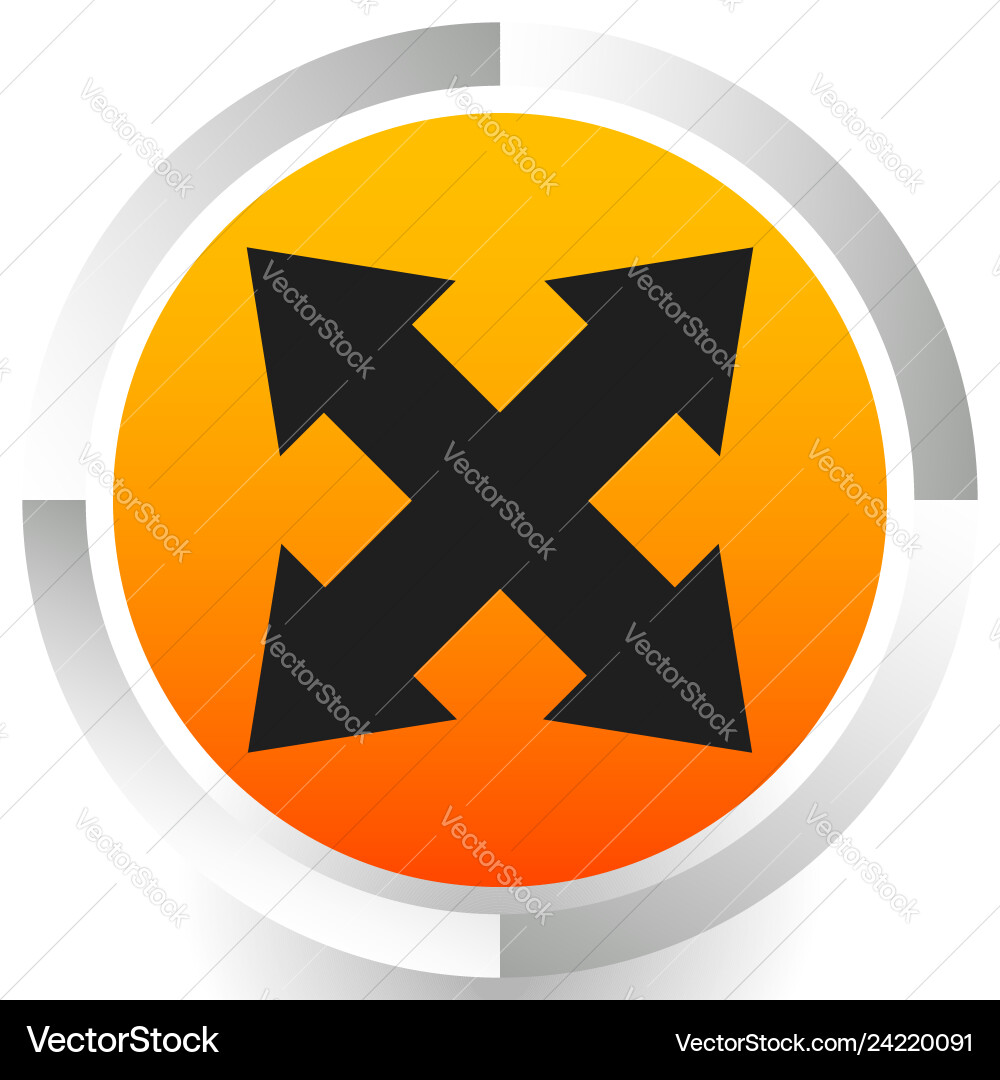 Expand & Resize Arrow Icon vector image
