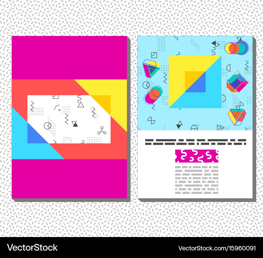 Flyer leaflet booklet layout editable design Vector Image