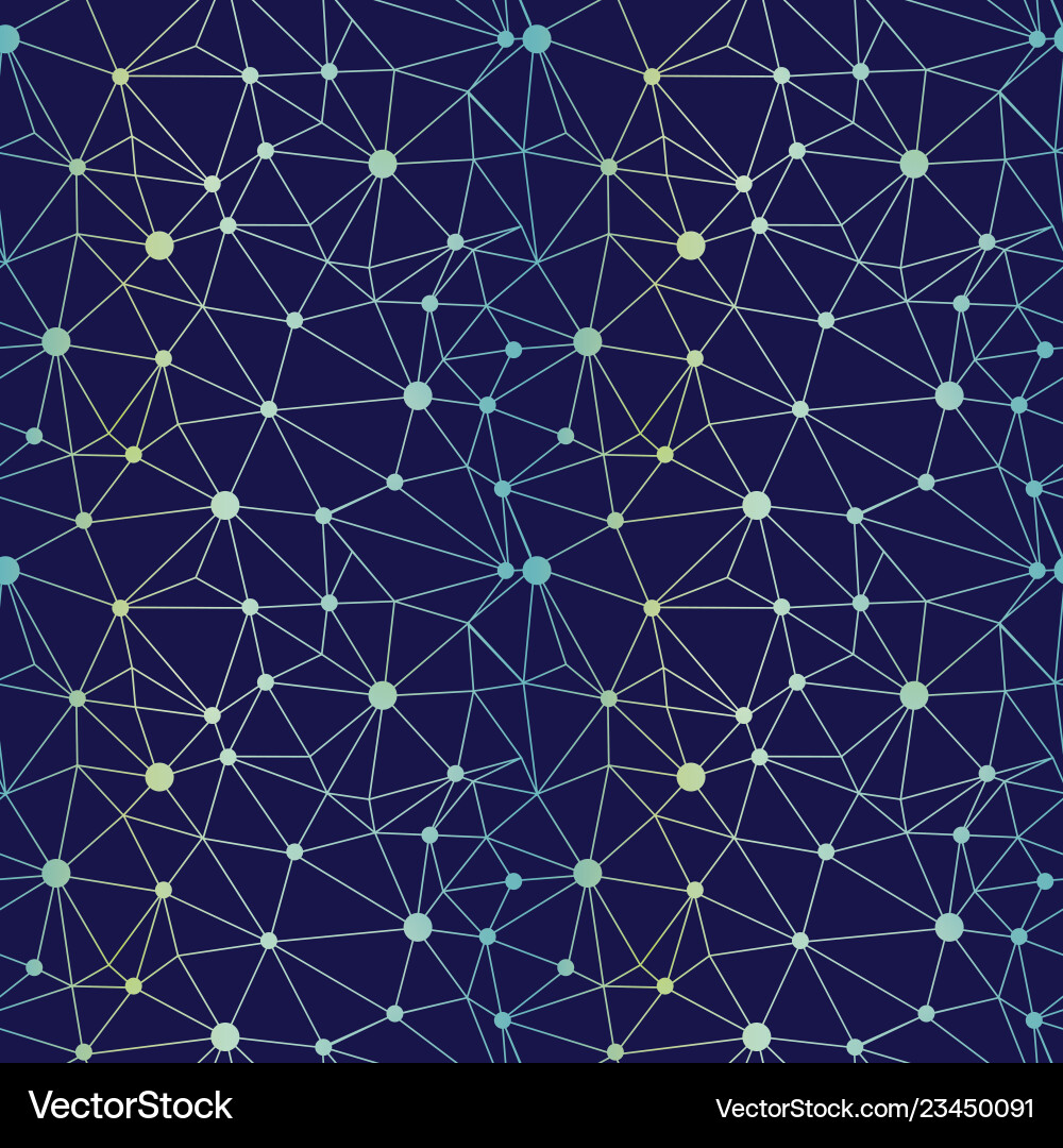Navy Gradient Dot Network Pattern vector image