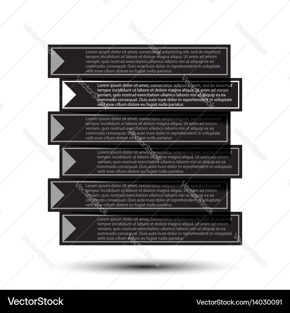 Paper progress steps for tutorial vector image