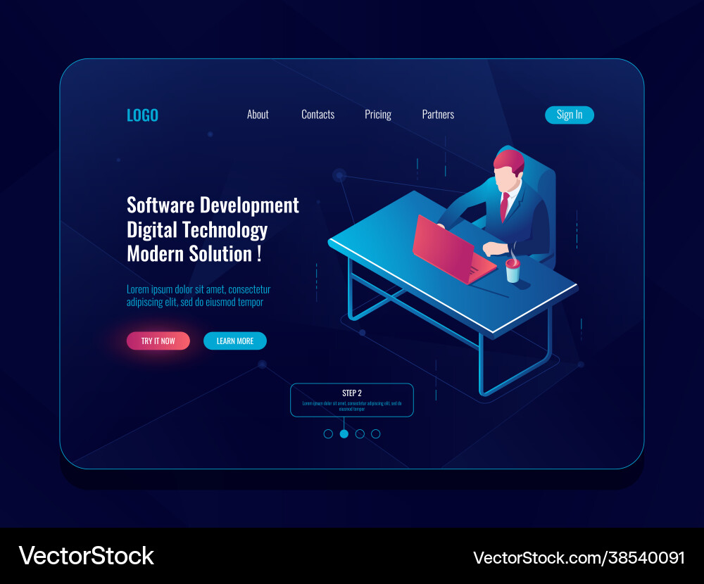 Programmierer und Engineering-Entwicklung isometrisch Programmierer und Engineering-Entwicklung isometrisch vektorbild