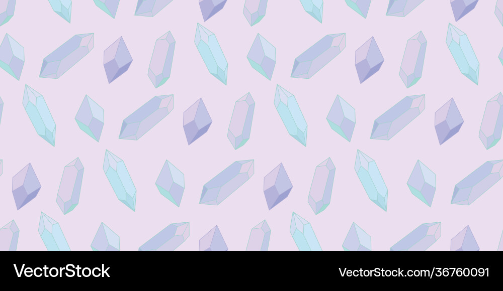 Seamless crystal repeat pattern background Vector Image