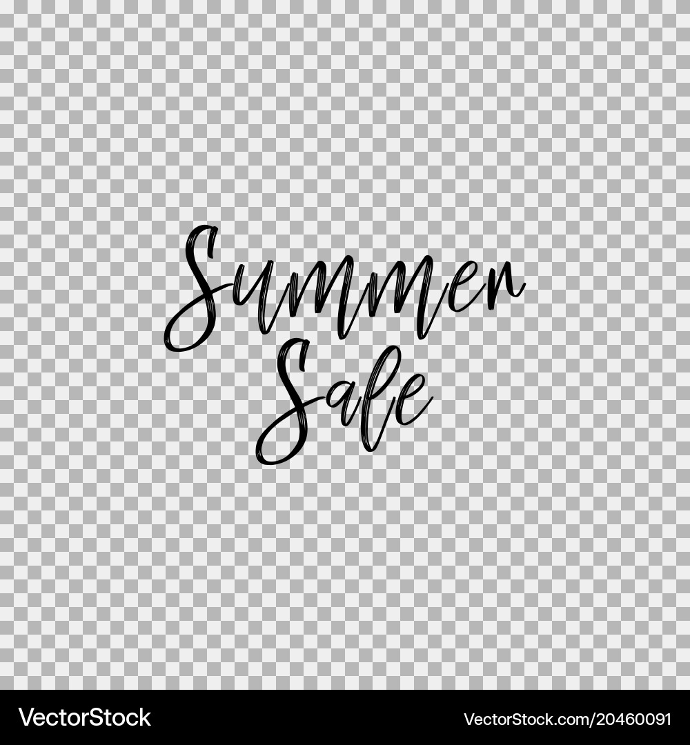 Summer sale transparent background Royalty Free Vector Image