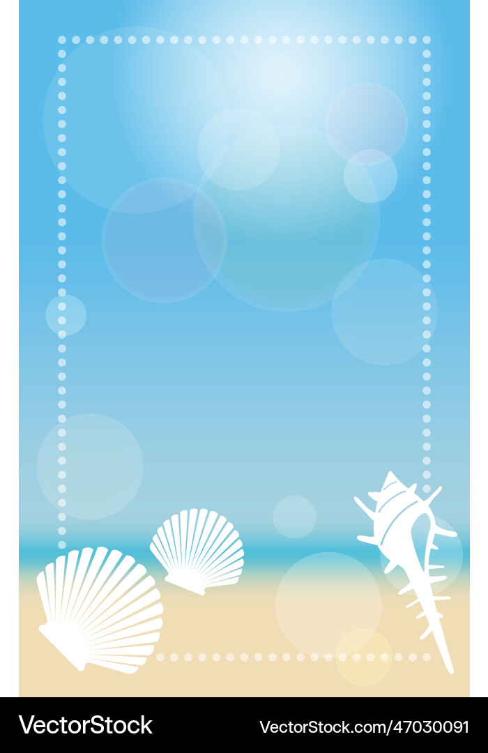 Tropical Beach Background Royalty Free Vector Image