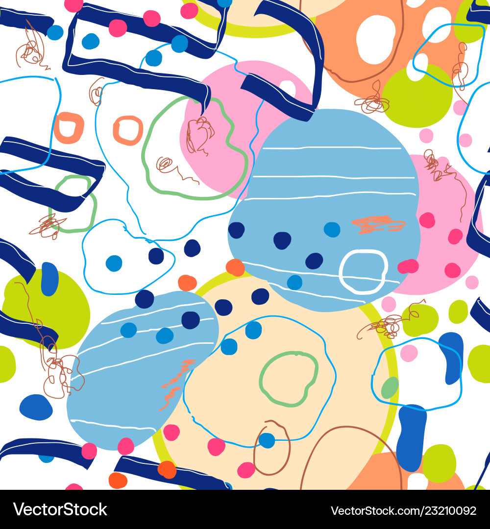 Abstract seamless pattern in artistic style Vector Image