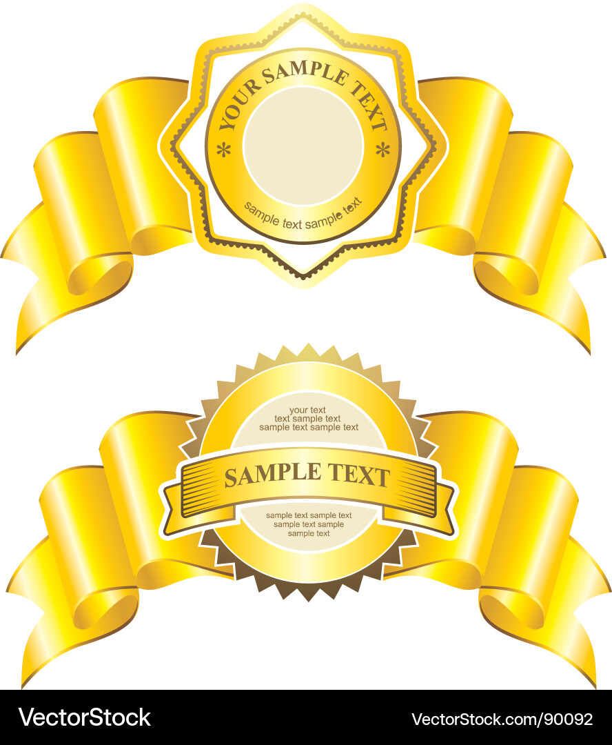 Award ribbon Royalty Free Vector Image - VectorStock
