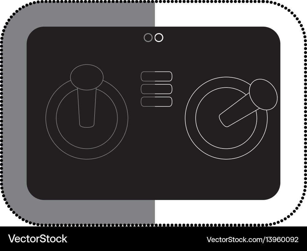 Drone remote control isolated icon Drone remote control isolated icon vector image