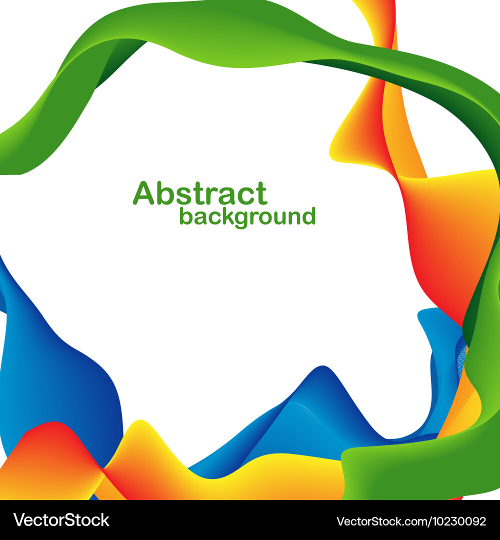 Dynamic Ribbon Abstract Background vector image