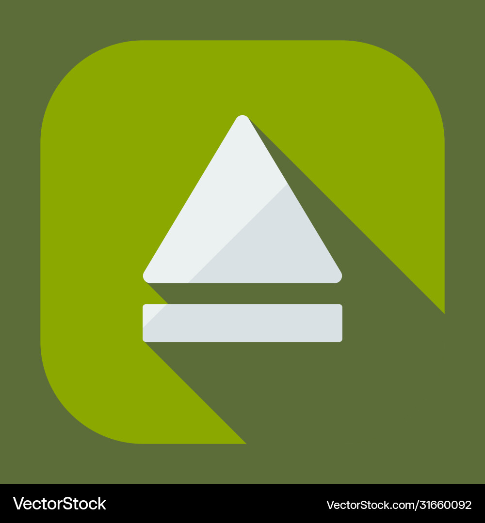 Flat modern design with shadow icon player Flat modern design with shadow icon player Vector Image