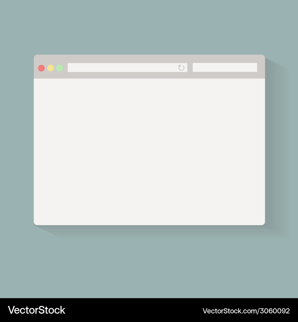 Modern Browser Window vector image