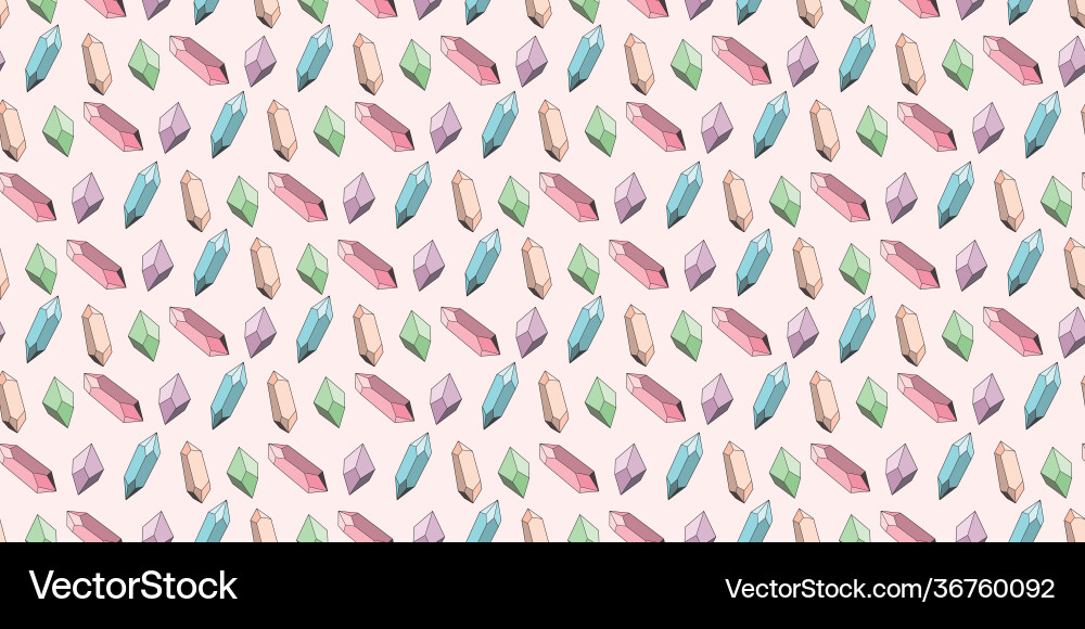 Seamless crystal repeat pattern background Vector Image