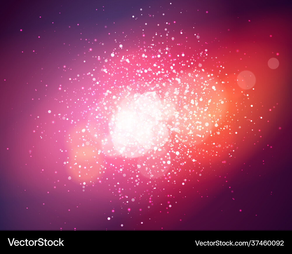 Soft background with light and bokeh vector image