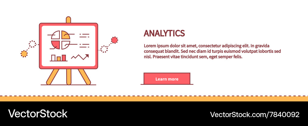 Stand with charts and parameters Vector Image