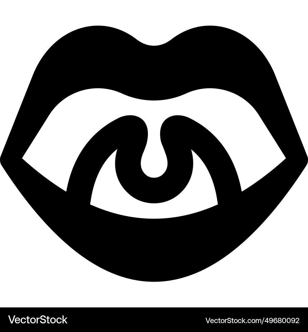 Tonsils are the two lymph nodes located on each vector image