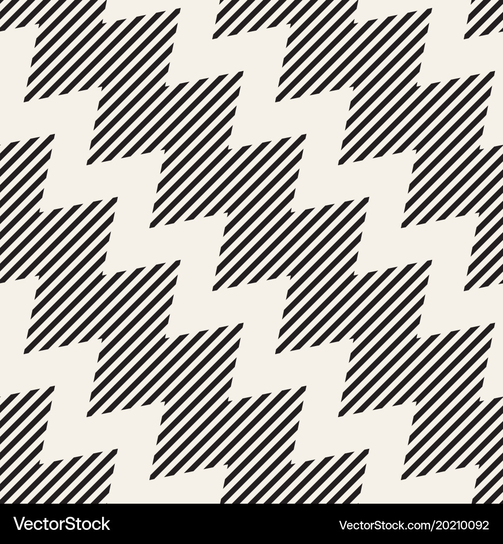 Zigzag Line Pattern - Monochrome vector image