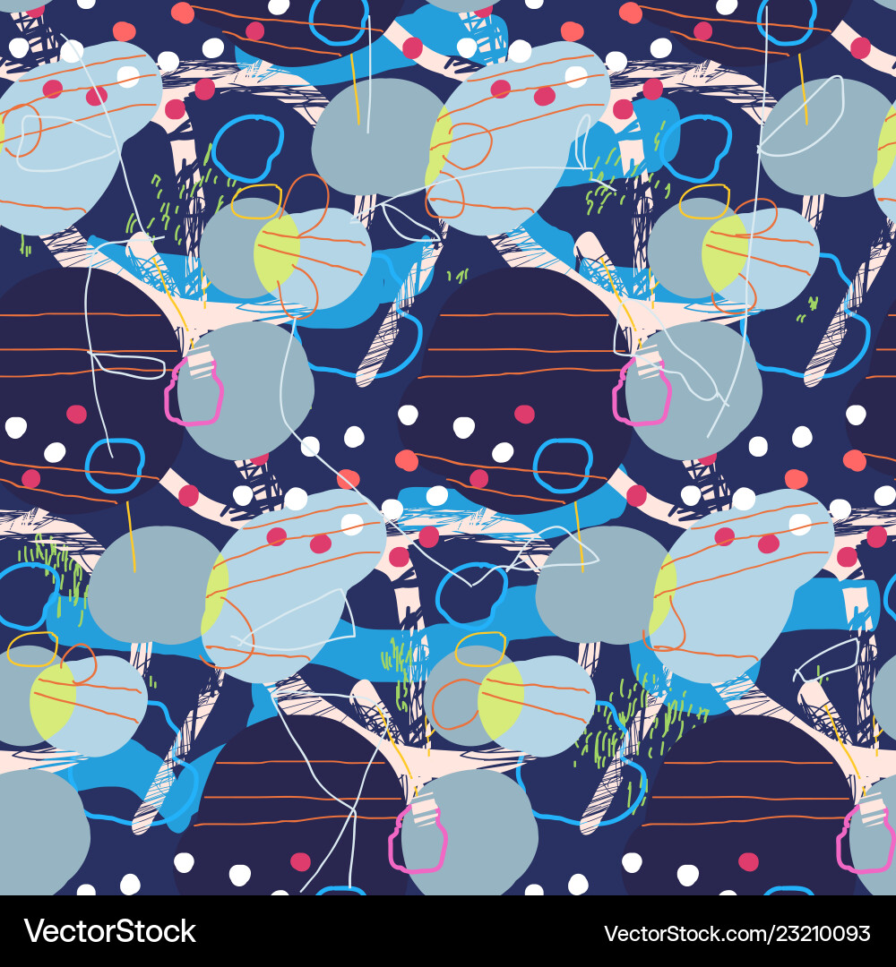 Abstract seamless pattern in artistic style Abstract seamless pattern in artistic style Vector Image