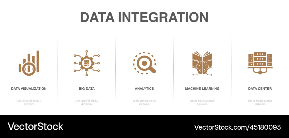 Data visualization big analytics machine vector image