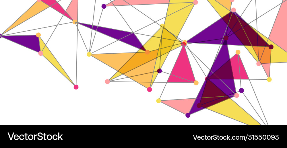 Line points connections triangular technology Line points connections triangular technology Vector Image