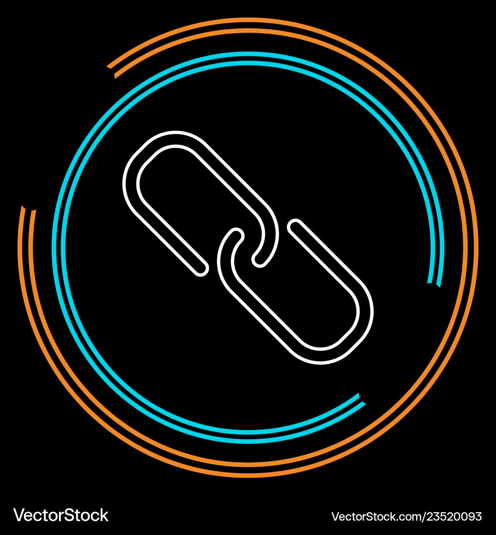 Link sign - chain symbol connection Vector Image
