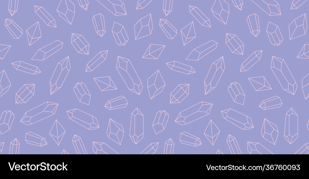 Seamless crystal repeat pattern background Seamless crystal repeat pattern background vector image