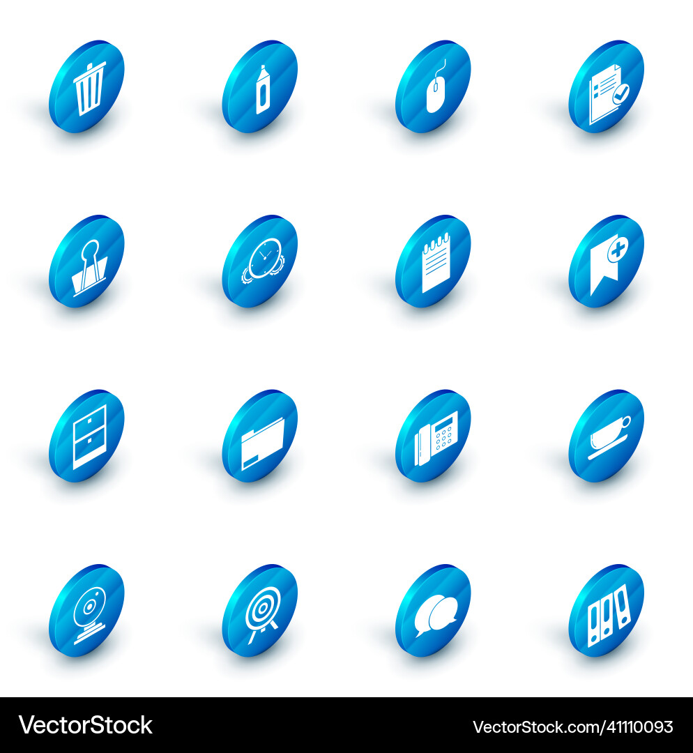 Set marker pen computer mouse document and check Set marker pen computer mouse document and check vector image