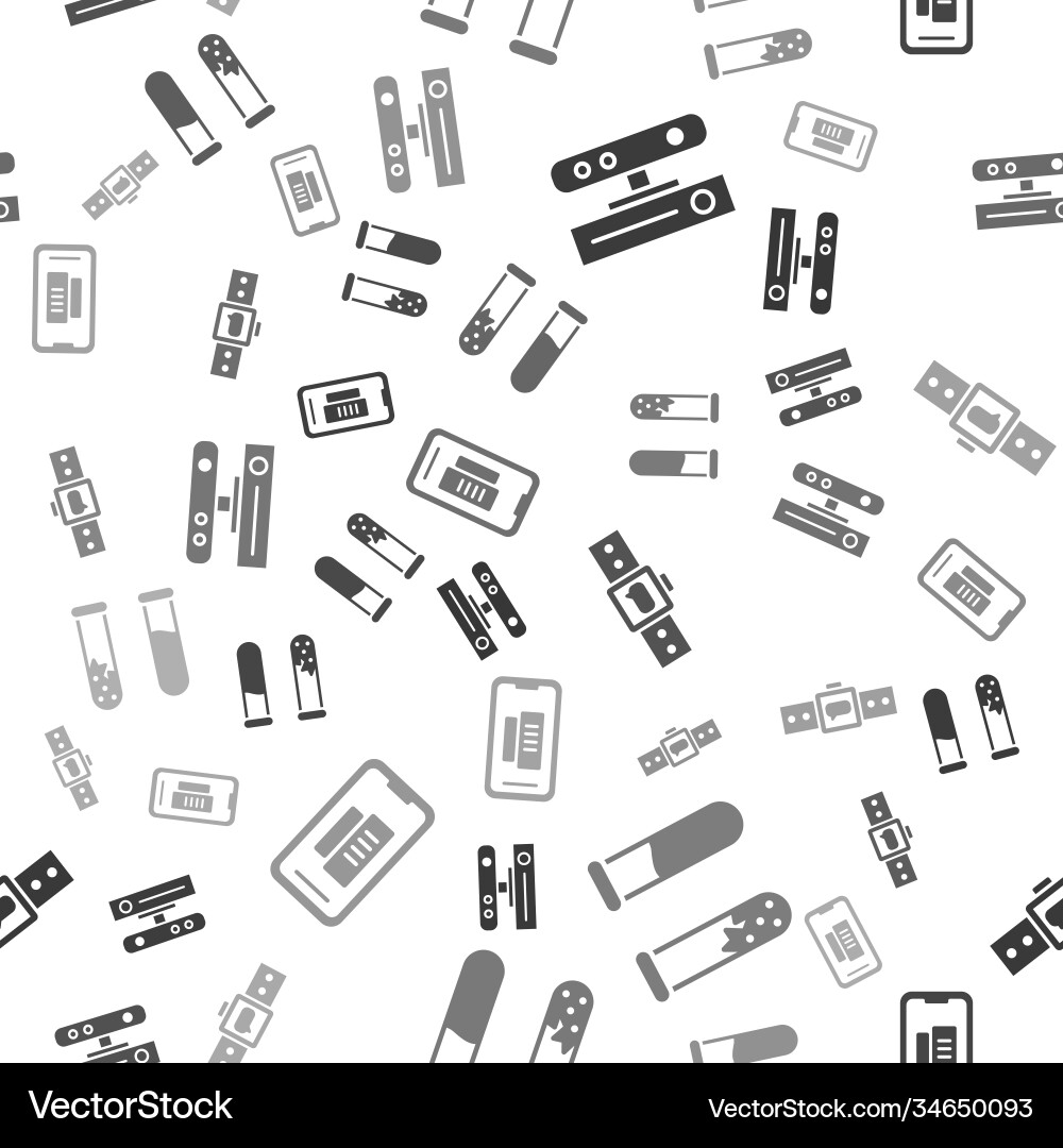 Set motion sensor test tube and flask smartwatch Vector Image