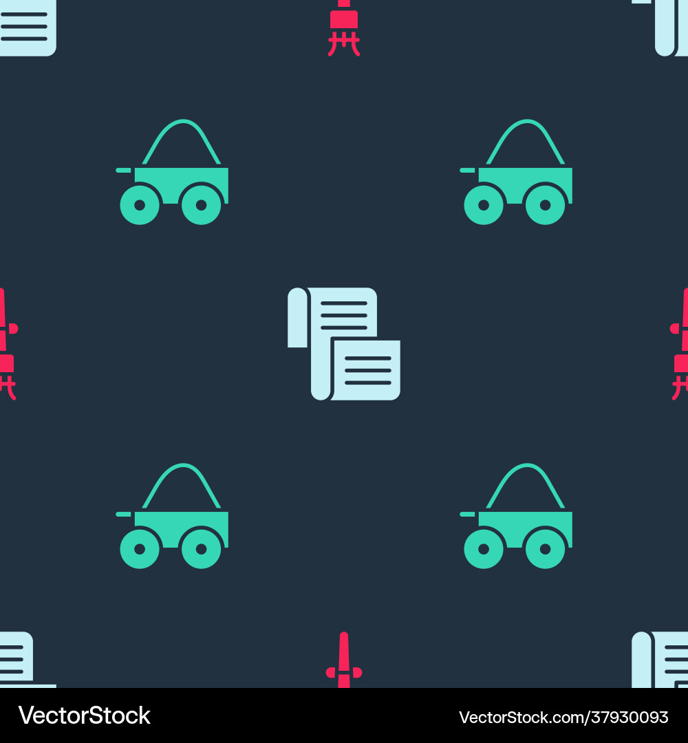 Set torch flame decree parchment scroll Vector Image