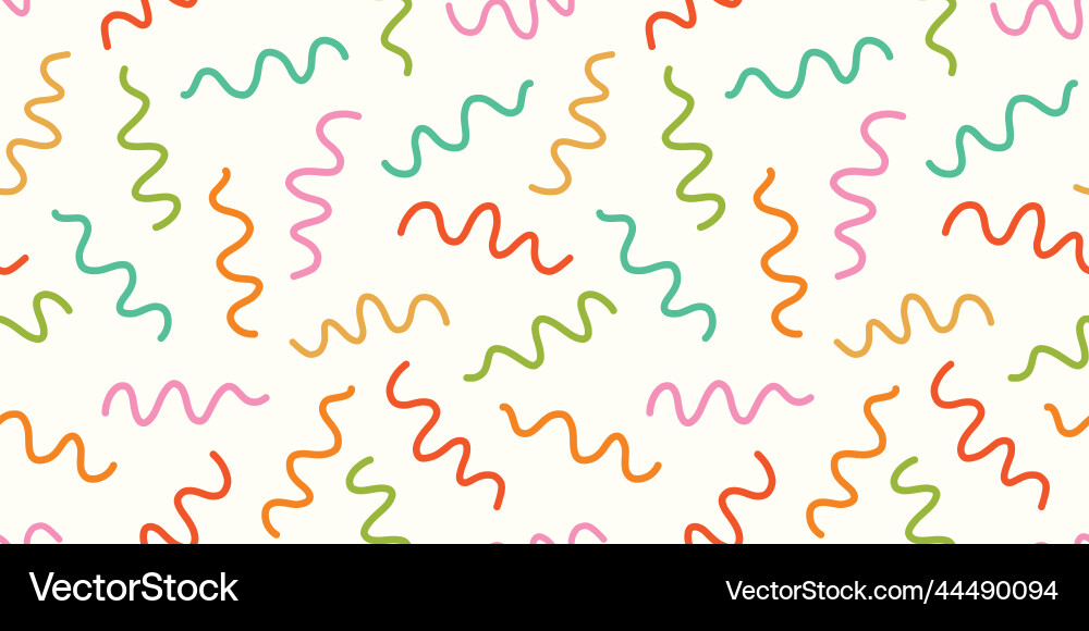 Abstract squiggle pattern background border fun Abstract squiggle pattern background border fun vector image