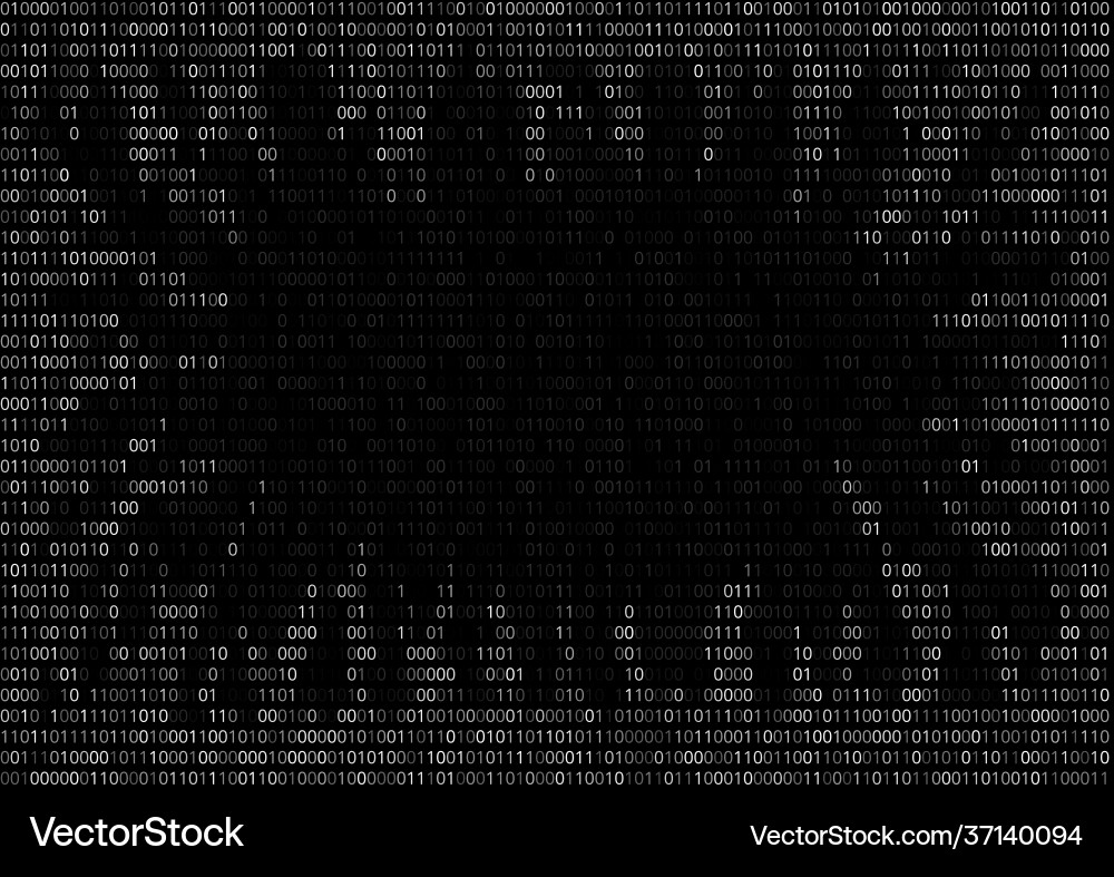 Binary code background Vector Image
