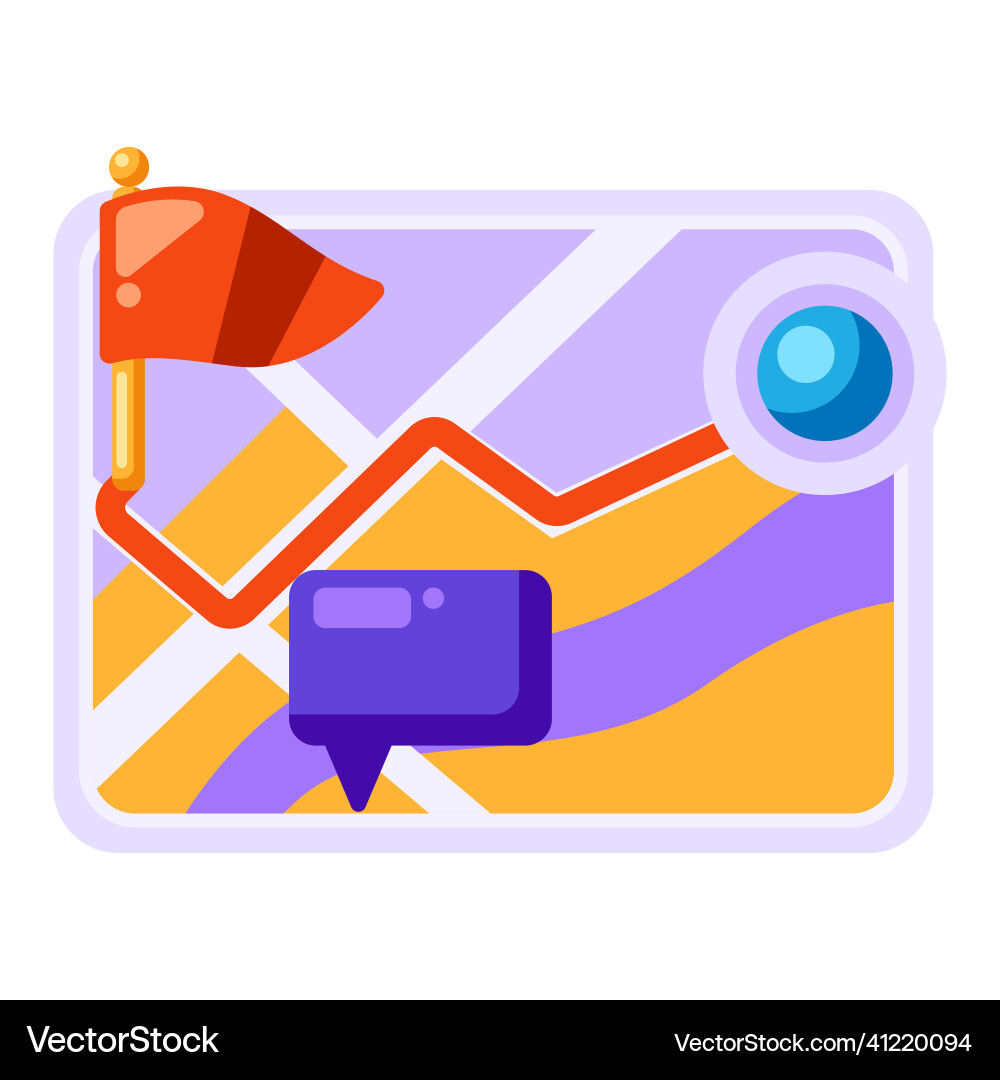 City map background design path between points City map background design path between points vector image