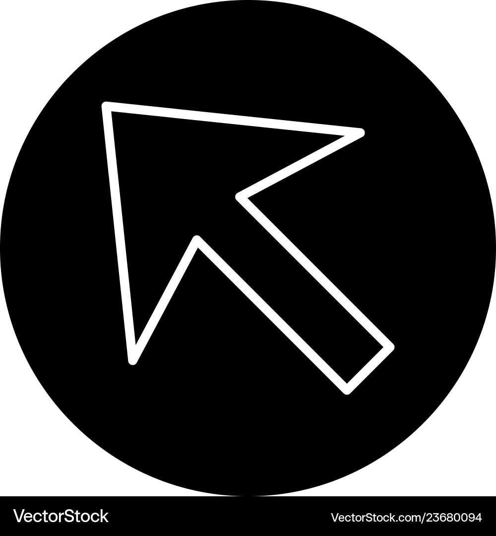 Cursor icon vector image