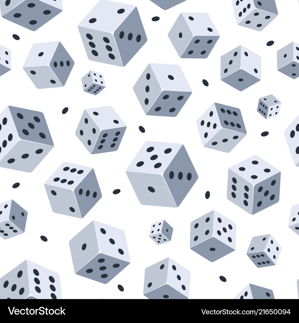 Dice Pattern Background Vector Image
