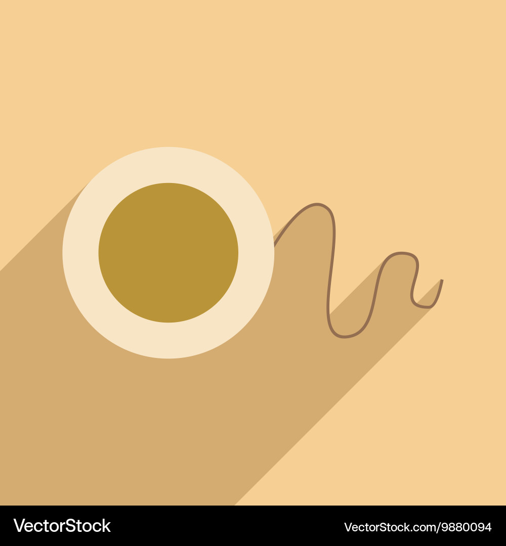 Flat with shadow icon and mobile application vector image